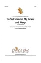 Do Not Stand at My Grave and Weep SSAT choral sheet music cover